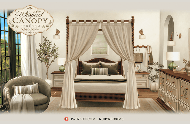 Галерея мода Набор для спальни Whispered Canopy Bedroom #1